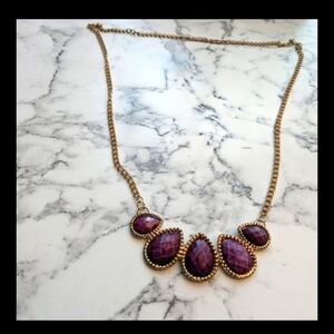 Purple‎ and Gold Necklace.